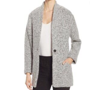 IRO Phanima Wool Boucle Oversized Coat in Grey Size XS - IT 34